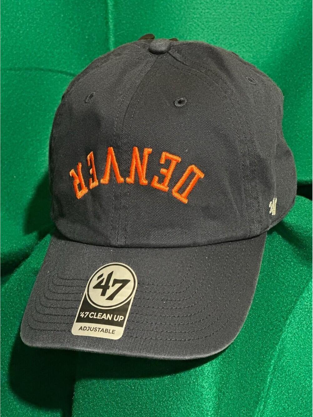NFL Denver Broncos Flip Script '47 Brand Clean Up Adjustable Strap Navy Hat OSFM